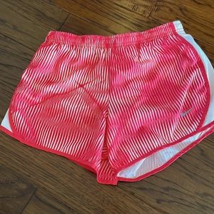 EUC Nike athletic shorts Coral color girls L